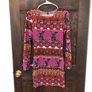 Super soft long sleeve mini dress